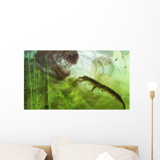 Curious Koumpiodontosuchus Eyes Neovenator Wall Decal