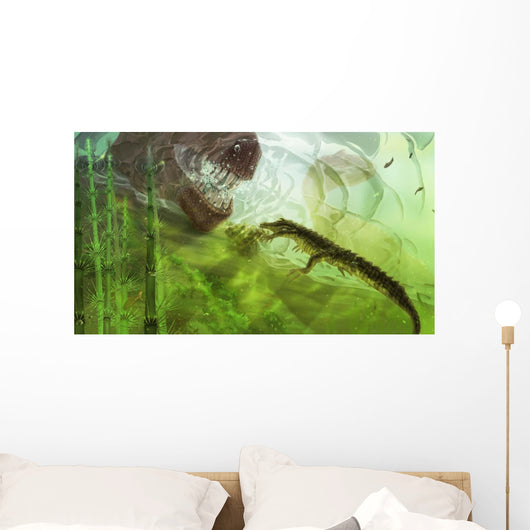 Curious Koumpiodontosuchus Eyes Neovenator Wall Decal