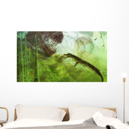 Curious Koumpiodontosuchus Eyes Neovenator Wall Decal