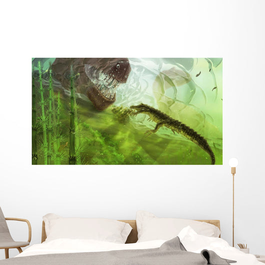 Curious Koumpiodontosuchus Eyes Neovenator Wall Decal