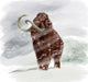Mammuthus Primigenius Walking through Wall Decal