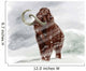 Mammuthus Primigenius Walking through Wall Decal