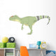 Allosaurus Pencil Drawing with Wall Decal