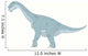 Camarasaurus Pencil Drawing with Wall Decal