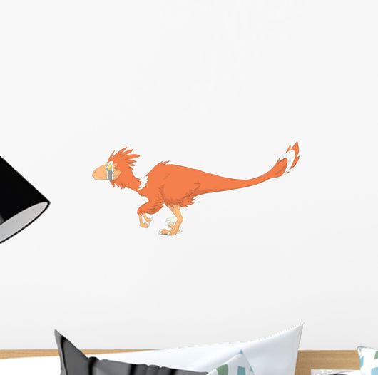Deinonychus Pencil Drawing with Wall Decal