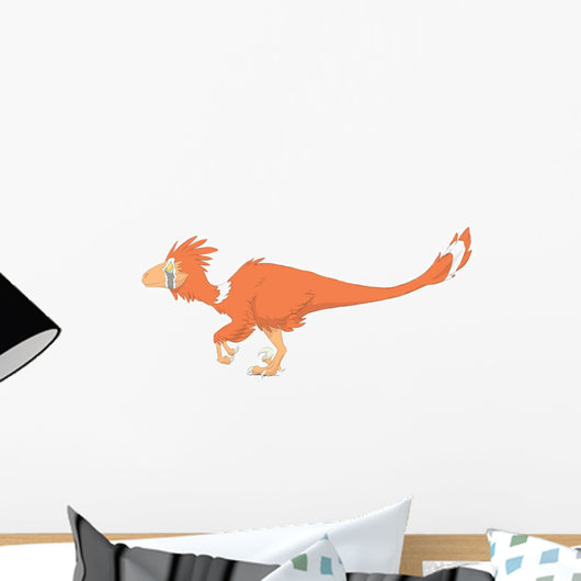 Deinonychus Pencil Drawing with Wall Decal