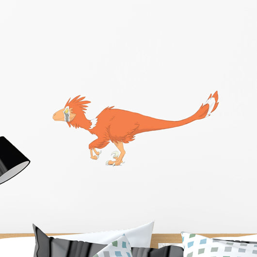 Deinonychus Pencil Drawing with Wall Decal