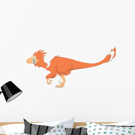 Deinonychus Pencil Drawing with Wall Decal