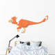 Deinonychus Pencil Drawing with Wall Decal