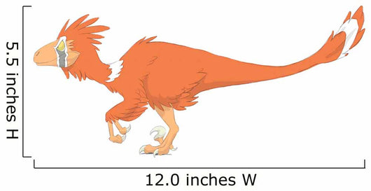 Deinonychus Pencil Drawing with Wall Decal