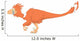 Deinonychus Pencil Drawing with Wall Decal