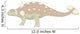 Euoplocephalus Pencil Drawing with Wall Decal