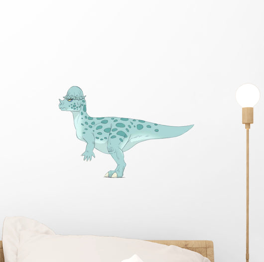 Pachycephalosaurus Pencil Drawing with Wall Decal