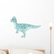 Pachycephalosaurus Pencil Drawing with Wall Decal
