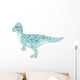 Pachycephalosaurus Pencil Drawing with Wall Decal