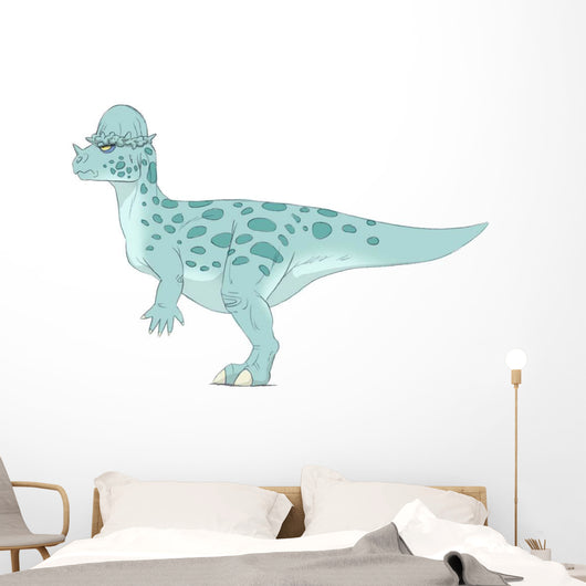 Pachycephalosaurus Pencil Drawing with Wall Decal