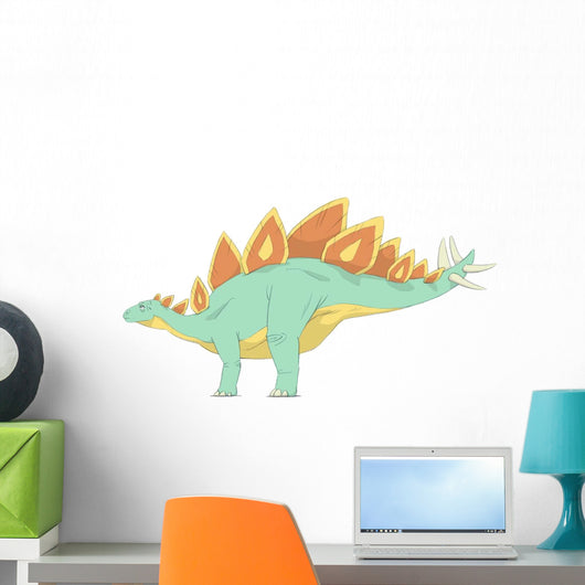 Stegosaurus Pencil Drawing with Wall Decal