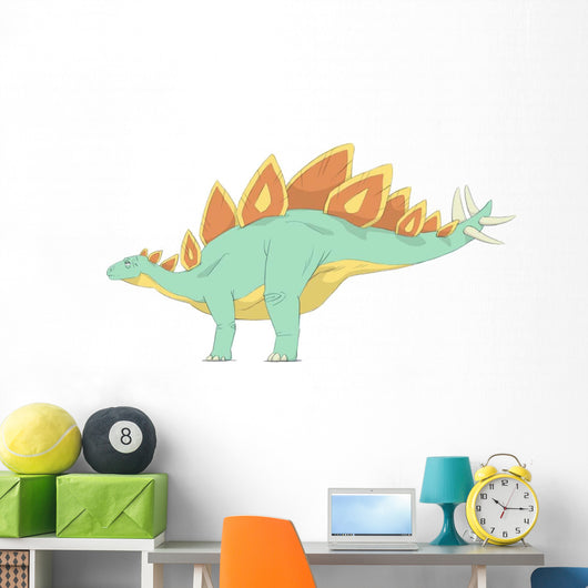 Stegosaurus Pencil Drawing with Wall Decal