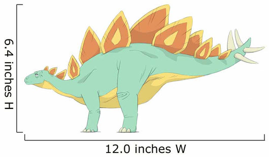 Stegosaurus Pencil Drawing with Wall Decal