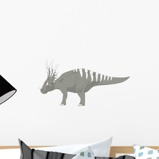 Styracosaurus Pencil Drawing with Wall Decal