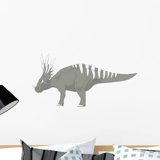 Styracosaurus Pencil Drawing with Wall Decal
