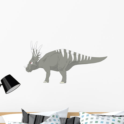 Styracosaurus Pencil Drawing with Wall Decal