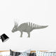Styracosaurus Pencil Drawing with Wall Decal