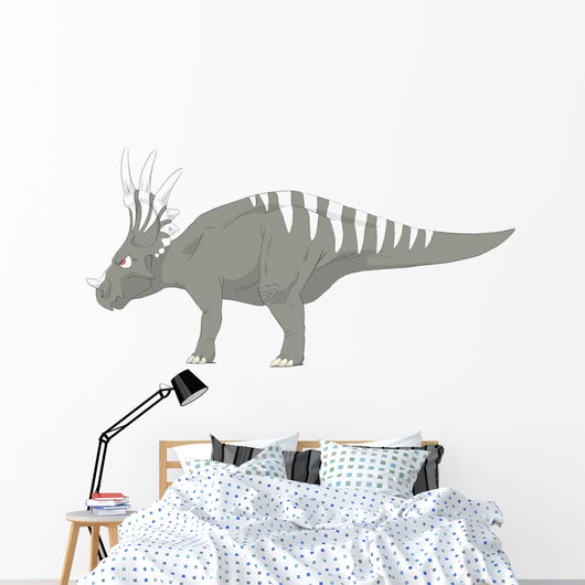 Styracosaurus Pencil Drawing with Wall Decal