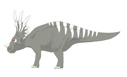 Styracosaurus Pencil Drawing with Wall Decal