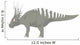 Styracosaurus Pencil Drawing with Wall Decal