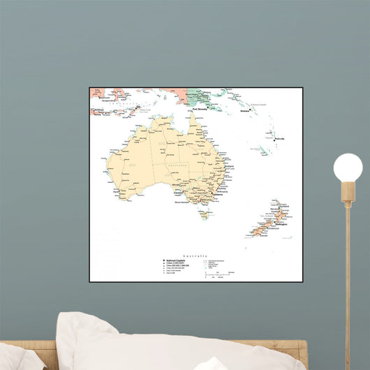Map of Australia Wall Mural
