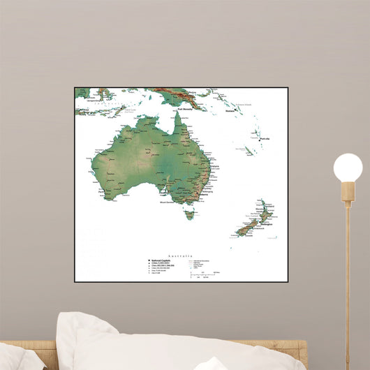 Map of Australia Wall Mural