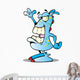 Cartoon Blue Alien Wall Decal