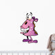 Cartoon Pink Alien Wall Decal