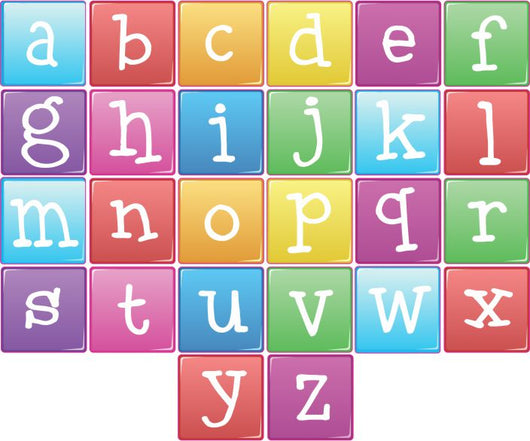 Alphabet Blocks Sticker Set