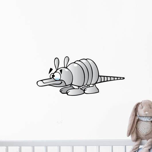 Cartoon Armadillo Wall Decal