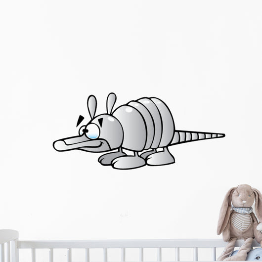 Cartoon Armadillo Wall Decal