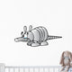 Cartoon Armadillo Wall Decal