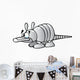 Cartoon Armadillo Wall Decal