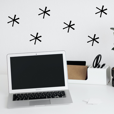 Asym Stars Wallpaper Sticker Set