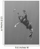 Oceanic Whitetip Shark Chasing Wall Decal