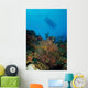 Diver and Boat above Wall Decal