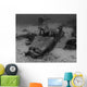 Diver Exploring Wreck Sunken Wall Decal