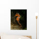 Orange Seahorse West Palm Wall Decal Design 2