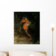 Orange Seahorse West Palm Wall Decal Design 2