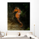Orange Seahorse West Palm Wall Decal Design 2