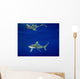 Oceanic Whitetip Shark with Wall Decal Design 2