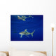 Oceanic Whitetip Shark with Wall Decal Design 2