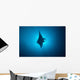 Manta Ray Gliding through Wall Decal