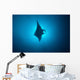 Manta Ray Gliding through Wall Decal